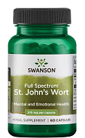 Full Spectrum St. John's Wort (Зверобой полного спектра действия) 375 мг 60 капсул (Swanson)
