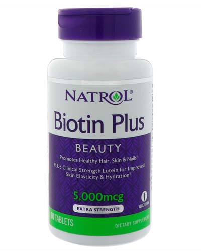 Biotin Plus 5000 mcg 60 табл (Natrol)