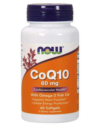 CoQ10 60 мг with Omega 3 60 капс (NOW)
