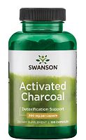 Activated Charcoal (Активированный уголь) 260 мг 120 капсул (Swanson)