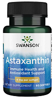 Astaxanthin (Астаксантин) 4 мг 60 капсул (Swanson) СРОК ГОДНОСТИ ДО 03/24 !!!