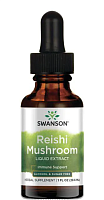 Reishi Mushroom Liquid Extract Alcohol & Sugar Free 29,6 мл (Swanson)