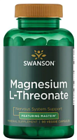 Magnesium L-Threonate (L-треонат магния) 90 капсул (Swanson)