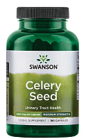 Celery Seed Maximum Strength (Семена сельдерея) 500 мг 180 капсул (Swanson)