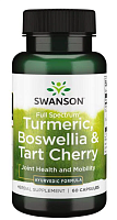 Full Spectrum Turmeric, Boswellia & Tart Cherry (полный спектр куркумы, босвеллии и терпкой вишни) 60 капсул (Swanson)