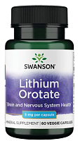 Lithium Orotate (Оротат лития) 5 мг 60 вег капсул (Swanson)