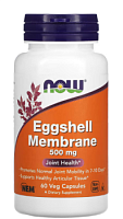 Eggshell Membrane (Мембрана из яичной скорлупы) 500 мг 60 вег капсул (NOW)