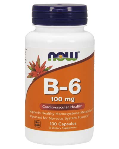 B-6 100 мг 100 капc (NOW)
