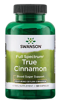 Full Spectrum True Cinnamon - Featuring Ceylon Cinnamon (Корица полного спектра с цейлонской корицей) 300 мг 120 капсул (Swanson)