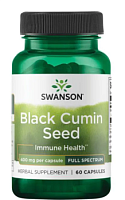 Black Cumin Seed (семена черного тмина) 400 мг 60 капсул (Swanson)