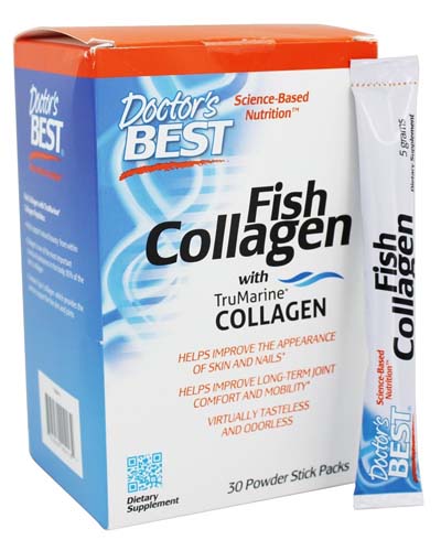 Fish Collagen With TruMarine Collagen 30 пак (Doctor's Best)
