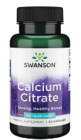 Calcium Citrate (Цитрат кальция) 200 мг 60 капсул (Swanson)