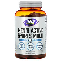 Sports Men's Active Sports Multi (Мужские мультивитамины) 180 капсул (NOW)