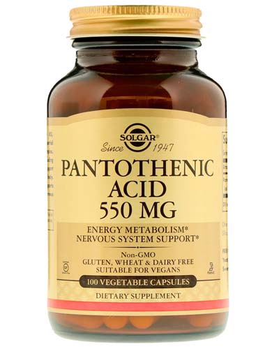 Pantothenic Acid 550 мг 100 капс (Solgar)