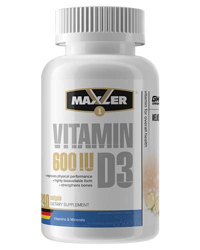 Vitamin D3 600 IU 240 капс (Maxler)
