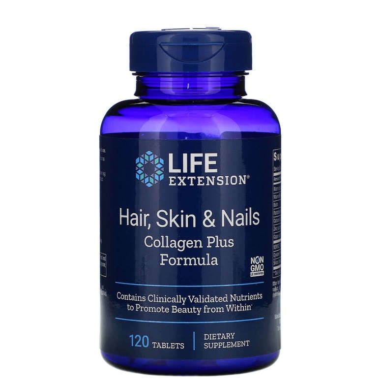 Hair Skin & Nails Collagen Plus Formula Life Extension.png
