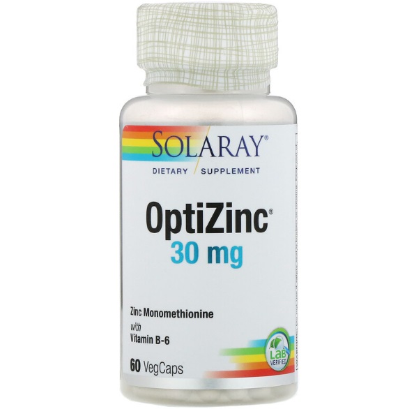 OptiZinc 30 мг 60 капсул от Solaray.jpg