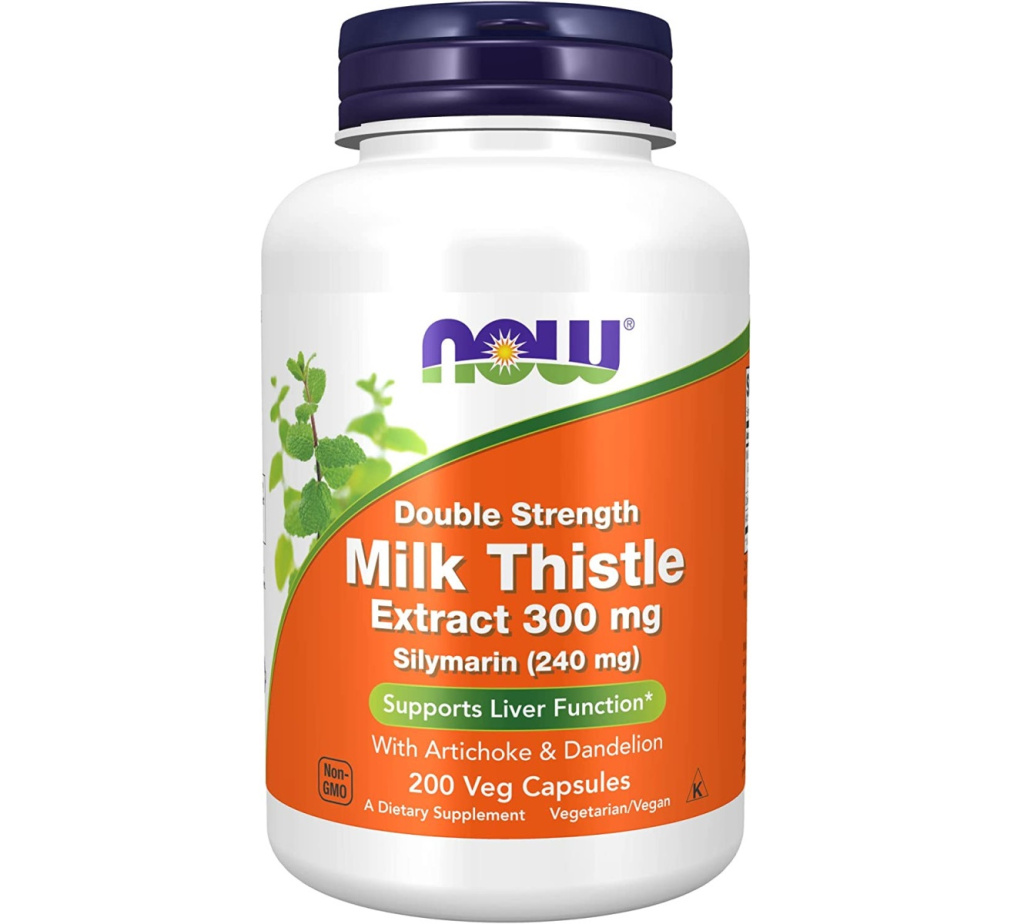 Now Foods Double Strength Milk Thistle Extract 300 мг Silymarin 240 мг.png