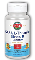 GABA L-Theanine Stress B манго-мандарин 100 леденцов (KAL)