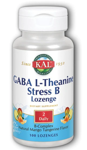 GABA L-Theanine Stress B манго-мандарин 100 леденцов (KAL)