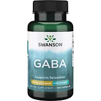 Gaba High Protency (ГАМК) 500 мг 100 капсул (Swanson)