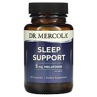 Sleep Support with Melatonin (Поддержка сна с помощью мелатонина) 5 мг 30 капсул (Dr. Mercola)