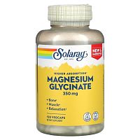 Magnesium Glycinate (Глицинат магния) 350 мг 120 капсул (Solaray)