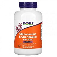 Glucosamine Chondroitin MSM (глюкозамин хондроитин и МСМ) 180 вег капсул (NOW)