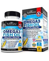 Omega 3 Fish Oil 1200 mg EPA & 900 mg DHA 90 капс (BioSchwartz)