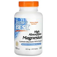 High Absorption Magnesium (Магний с высокой степенью всасывания) 240 таблеток (Doctor's Best)