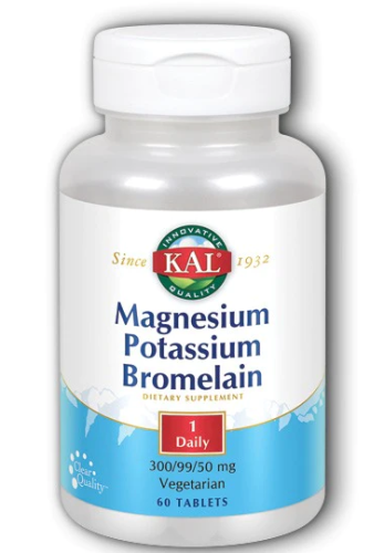Magnesium Potassium Bromelain (Магний Калий Бромелайн) 60 таблеток (KAL)