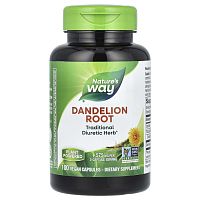 Dandelion root (корень одуванчика) 525 мг 100 веганских капсул (Nature's Way)