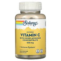 Buffered Vitamin C with Bioflavonoid Concentrate (Забуференный витамин С с биофлавоноидным концентратом) 500 мг 100 капсул (Solaray)