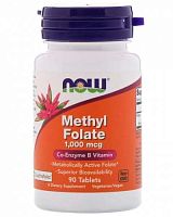 Methyl Folate 1000 mcg 90 табл (NOW)