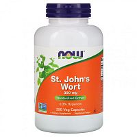 St. John`s Wort (Зверобой) 300 мг 250 вег капсул (NOW)