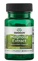 Magnolia Extract (Экстракт Магнолии - стандартизированный) 200 мг 30 вег капсул (Swanson)