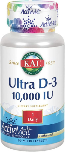 Ultra D-3 Activ Melt 10000 МЕ 90 микотаблеток (KAL)