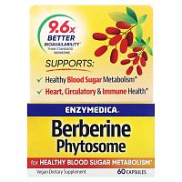 Berberine Phytosome (Бербериновые фитосомы) 60 капсул (Enzymedica)
