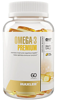Omega-3 Premium, Омега 3 Премиум (EPA/DHA 400/200) 60 капсул (Maxler)