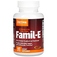 Famil-E (Комплекс витаминов группы Е) 60 капсул (Jarrow Formulas)
