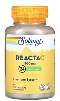 Reacta-C (Витамин С) 500 мг 120 вег капсул (Solaray)