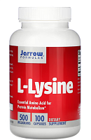 L-Lysine (L-лизин) 500 мг 100 капсул (Jarrow Formulas)