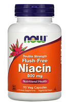 Flush-Free Niacin Double Strength (Ниацин без покраснения двойная сила) 500 мг 90 вег капсул