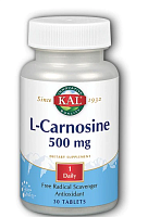 L-Carnosine (L-карнозин) 500 мг 30 таблеток (KAL)