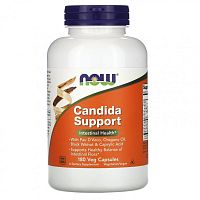 Candida Support (здоровый баланс кишечной флоры) 180 вег капсул (NOW)