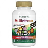 Source of Life Animal Parade Gold ассорти из натуральных вкусов 120 таблеток (NaturesPlus)