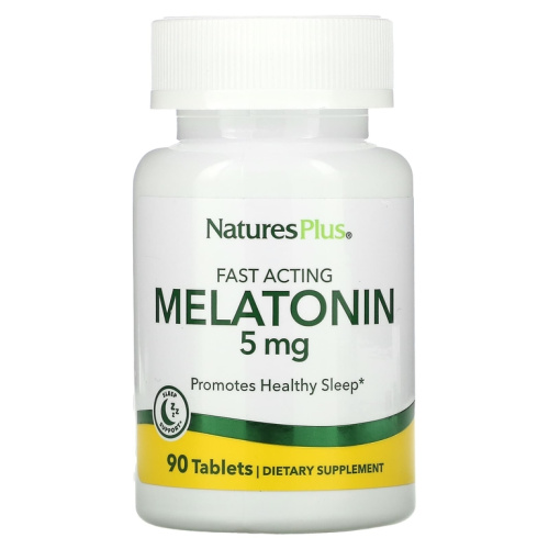 Melatonin (Мелатонин быстрого действия) 5 мг 90 таблеток (NaturesPlus)