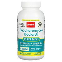 Saccharomyces Boulardii Plus MOS (сахаромицеты Буларди) 5 млрд 90 капсул (Jarrow Formulas)