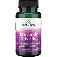 Hair Skin & Nails (Волосы, кожа и ногти) 60 таблеток (Swanson)