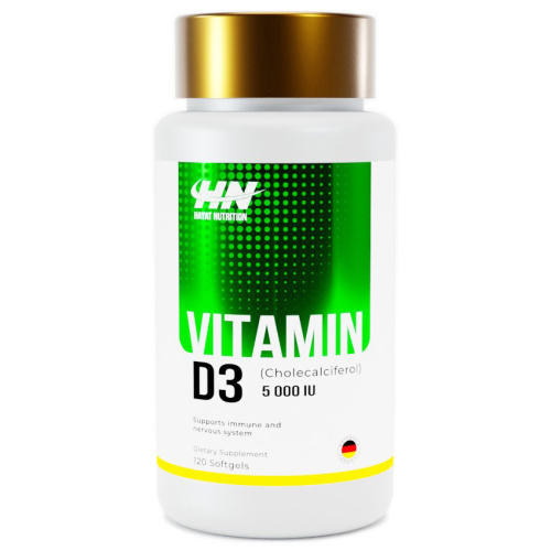 Vitamin D3 (Витамин Д3) 5000 МЕ 120 капсул (Hayat Nutrition)